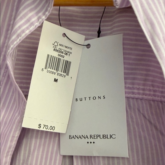 BananaPurple Light Purple Striped Button-Up Shirt - Picture 2 of 8